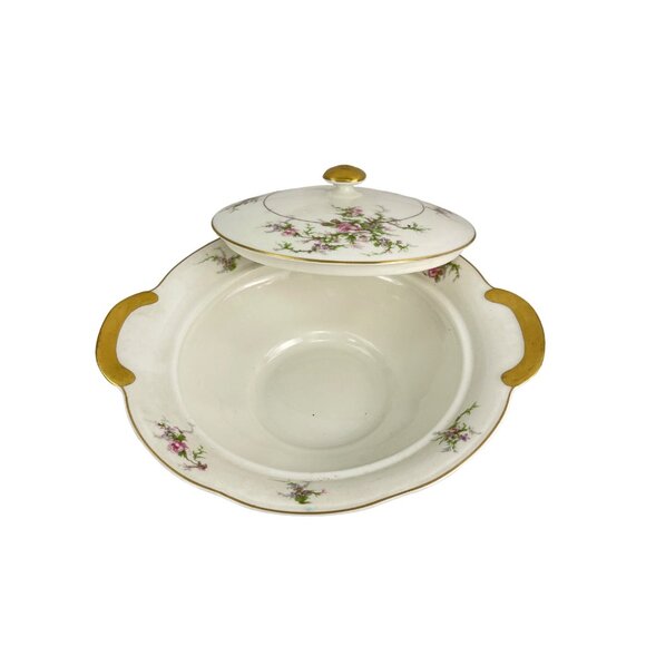 Theodore Haviland, NY ROSALINDE 10” Round Covered Serving Bowl - Picture 7 of 9